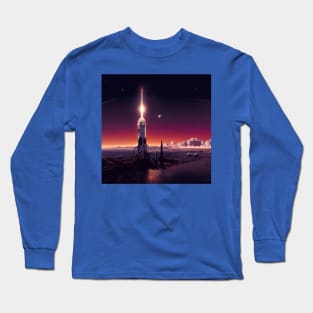 Interplanetary Spaceport Long Sleeve T-Shirt